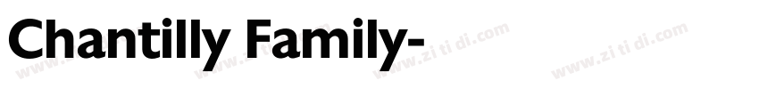 Chantilly Family字体转换